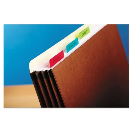 Post-it File Tabs 2 x 1 1/2 Aqua/Lime/Red/Yellow 24/Pack 686ALYR image {4}