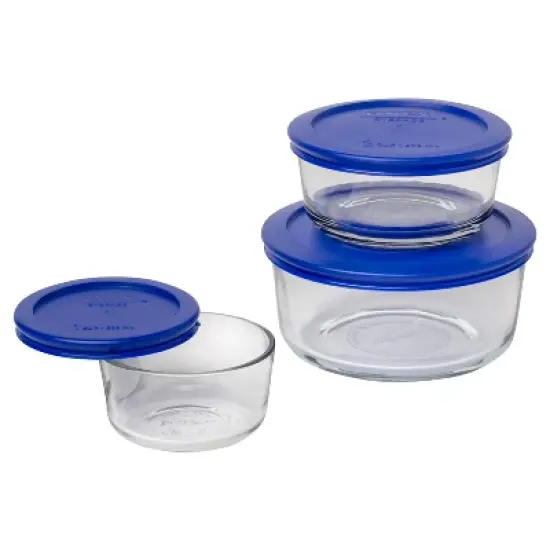 Pyrex 6pc Glass Storage Set image {1}