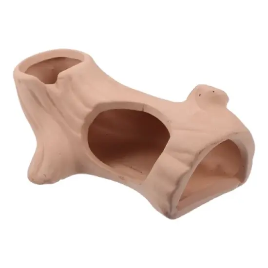 Unique Bargains Ceramic Aquarium Hideaway Rock Cave Fish Tank Decoration Light Brown 5.43"x2.83"x1.93" image {5}