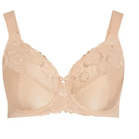 Women's Plus Size Lace Underwire Bra - beige | AVENUE image {2}