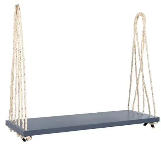 COWLOWN Acacia Wood Hanging Swing Chair, Porch Swing with Cushion & Pillows, 400lb Capacity image {3}