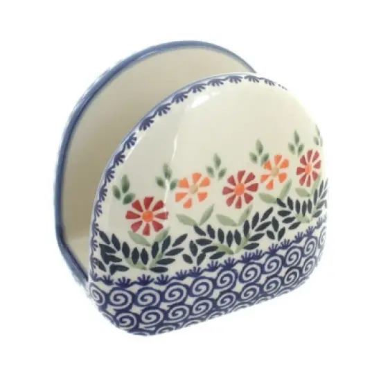 Blue Rose Polish Pottery S130 Manufaktura Napkin Holder image {8}