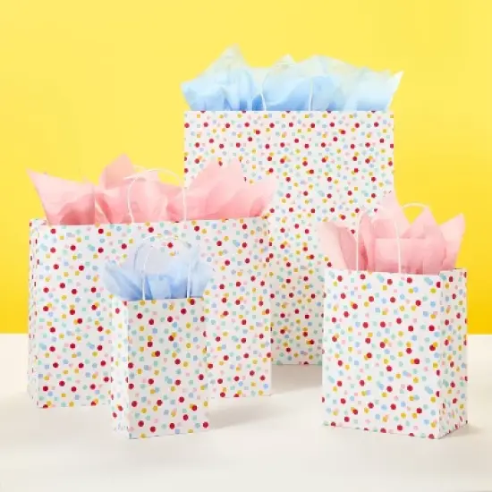White Dots Small Gift Bag - Spritz&trade; image {1}