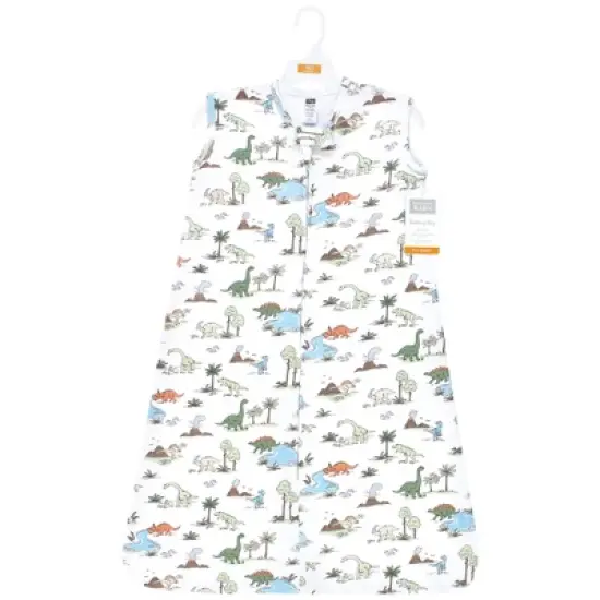 Hudson Baby Infant Boy Cotton Sleeveless Wearable Sleeping Bag, Sack, Blanket, Dinosaur Adventures image {1}