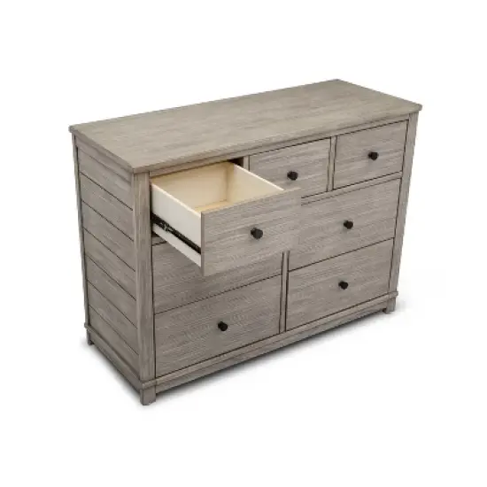 Simmons Kids' Monterey 7 Drawer Dresser - Rustic White image {5}