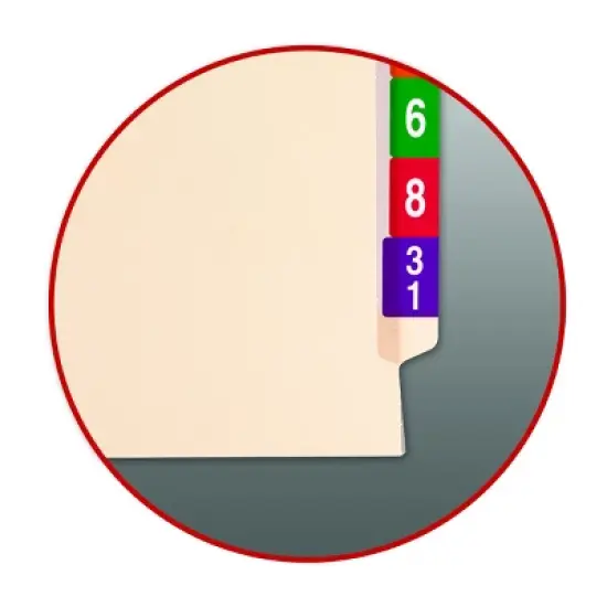 Smead End Tab File Jacket, Shelf-Master  Reinforced Straight-Cut Tab, Letter Size, Manila, 100 per Box (75700) image {3}