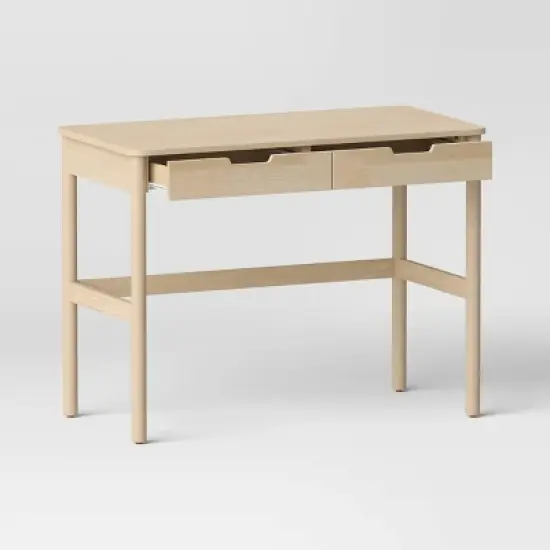 Scandi Desk with Drawers Natural - Room Essentials&trade; image {2}