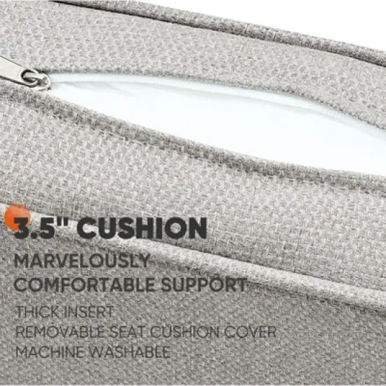 Buenhomino Patio Loveseat Glider Wicker Loveseat Rattan Glider Sofa with Curved Armrest Thicking Back & Seat Cushions for Garden Balcony Backyard image {7}