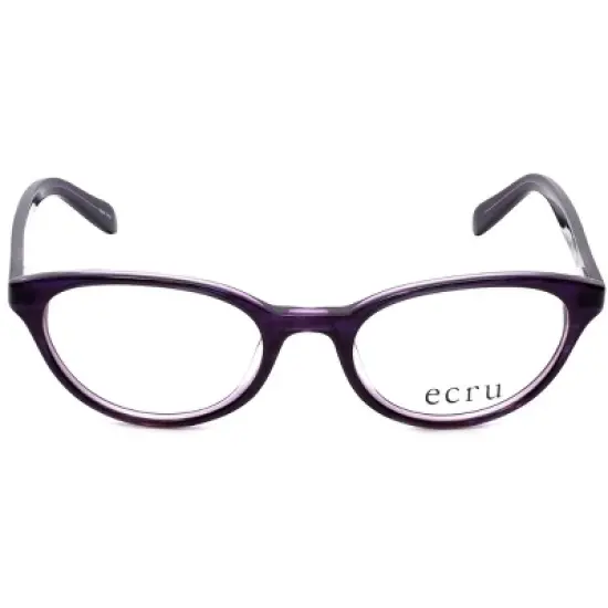 Ecru Designer Reading Glasses Daltrey-006 Purple Lavender Layered Crystal 50 mm image {1}