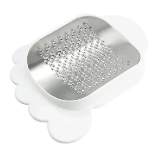 Unique Bargains Foot File Pedicure Callus Remover Stainless Steel Foot Scrubber with Suction Cup White image {4}