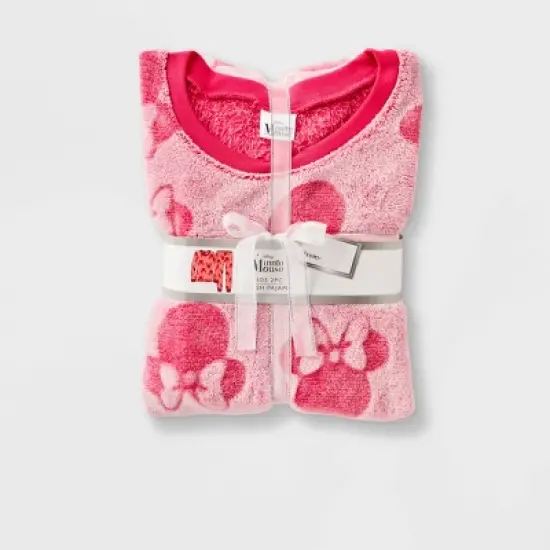 Girls' Disney Minnie Mouse 2pc Gifting Pajama Set - Pink image {2}