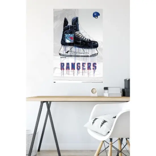 Trends International NHL New York Rangers - Drip Skate 21 Unframed Wall Poster Prints image {5}