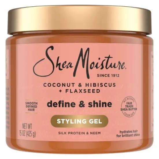 SheaMoisture Coconut & Hibiscus + Flaxseed Defining Styling Hair Gel - 15oz image {7}