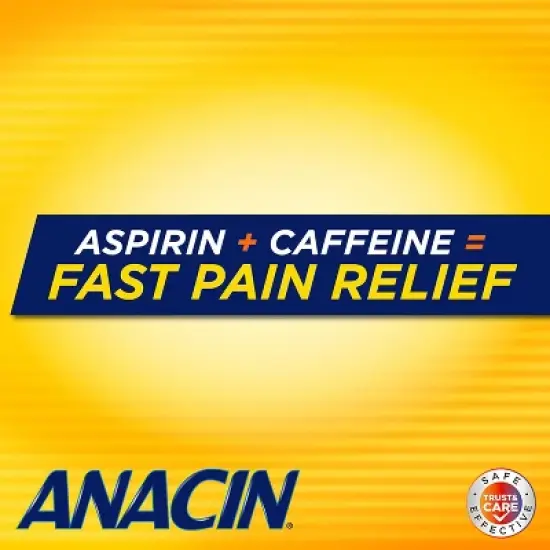 Anacin Pain Relief Aspirin Tablets, 100 ct image {2}