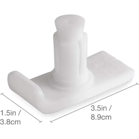 DMI Walker Skis Glides for Enhanced Safety and Stability, Replaces Tennis Balls for Walkers, White, Walker Accessories,Walker Ski Glides, 2 Count image {3}