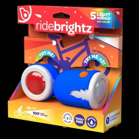 Brightz Ride LED - Flame: Silicone & ABS Bike Light, Handlebar & Seat Post Mount image {13}
