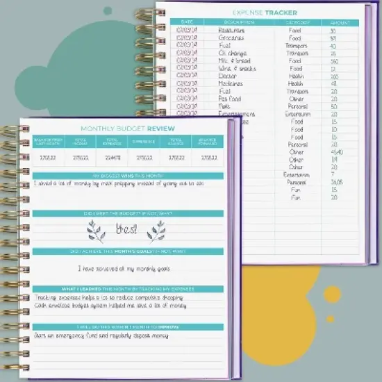 Undated Planner Bill Organizer 8"x9.25" Purple - Clever Fox image {4}