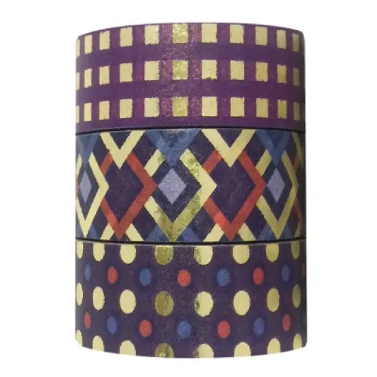 Wrapables Washi Masking Tape (Set of 3) image {13}