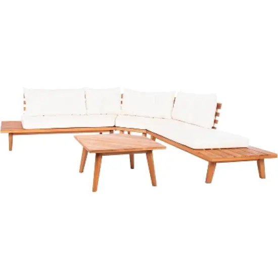 Lansen 4 Pc Corner Living Set - Indoor/Outdoor - PAT7055 - Safavieh image {8}