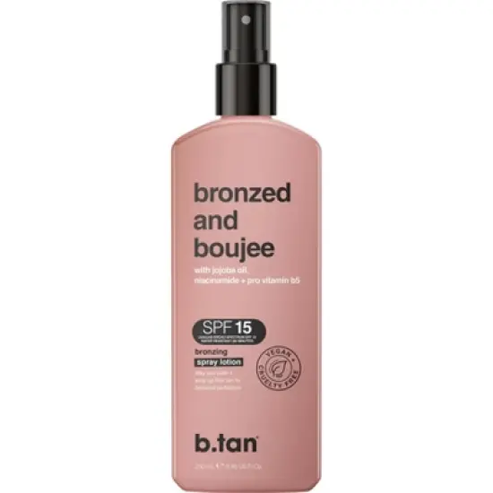 b.tan Bronzed + Boujee Spray Lotion - SPF 15 - 8.45 fl oz image {1}