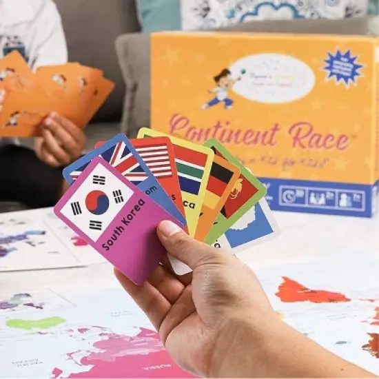 Continent Race - Geography Learning Educational Card Game for Kids image {3}
