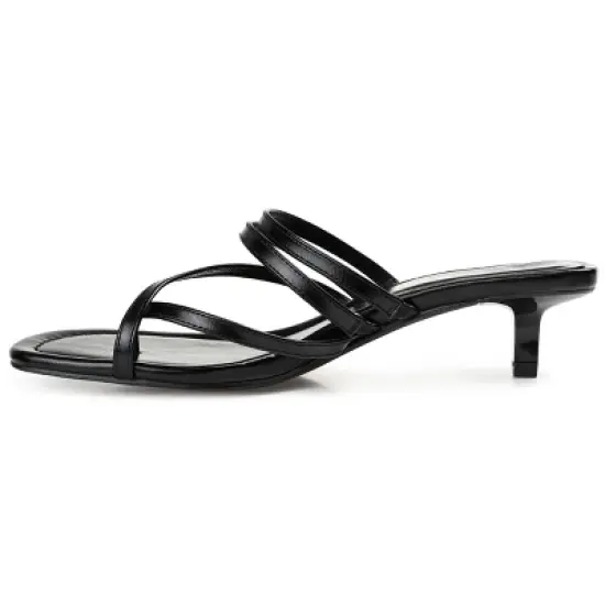 Journee Collection Womens Lettie Tru Comfort Foam Open Toe Kitten Heel Pumps image {1}