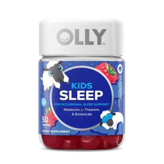 OLLY Kids 0.5 Melatonin Sleep Support Gummies - Raspberry image {6}