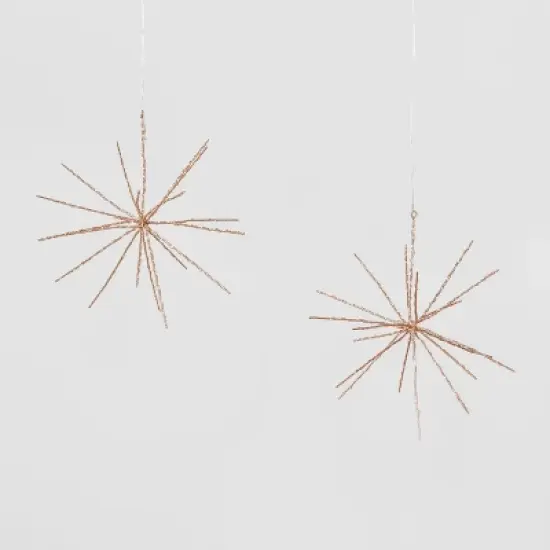 2pk 12" Battery Operated Twinkling LED Starburst Christmas Novelty Silhouette Light Warm White Lights - Wondershop&trade; image {3}