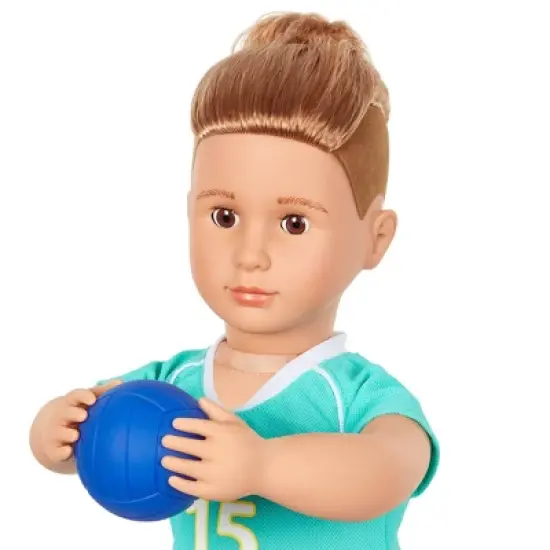 Our Generation Posable 18" Boy Doll Volleyball Player - Johnny image {1}