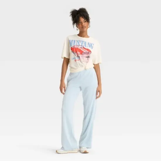 Women's Mustang Oversized Graphic T-Shirt - Off-White image {2}