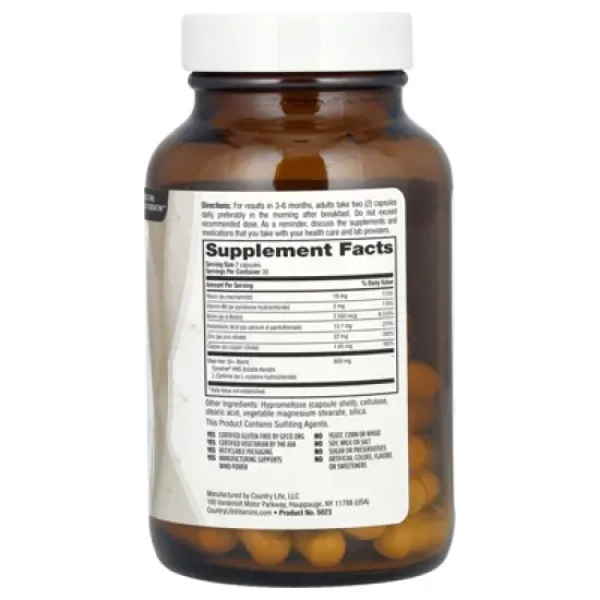 Country Life Maxi-Hair, Skin & Nails, 50+, 60 Vegetarian Capsules image {1}