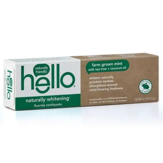 hello Naturally Whitening Fluoride Toothpaste - 4.7oz/3pk image {3}