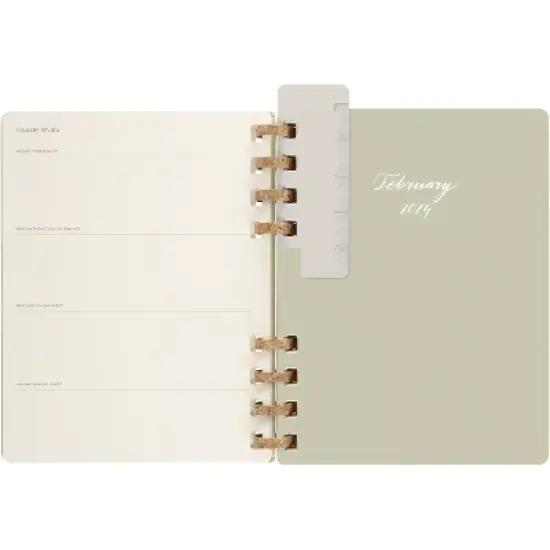Moleskine 2024 Weekly Planner Spiral XL 10"x7.55" Kiwi image {7}