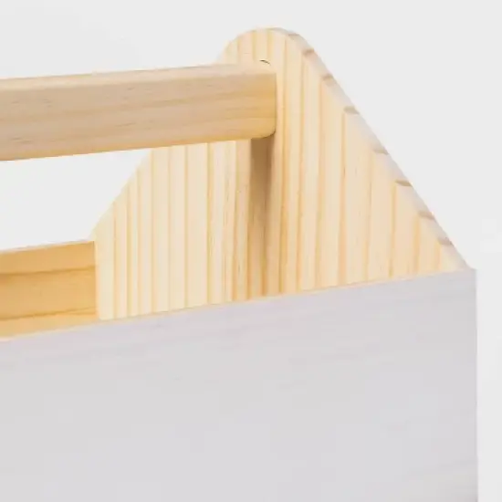 Kids' Wood House Caddy White - Pillowfort&trade; image {3}