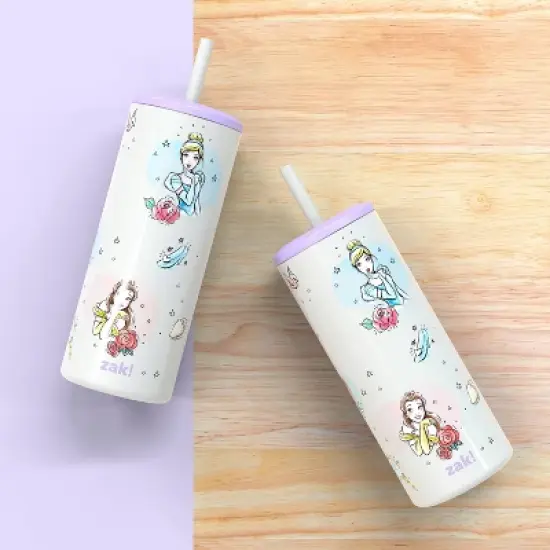 16oz Vacuum Straw Portable Drinkware 'Princess' - Zak Designs image {5}