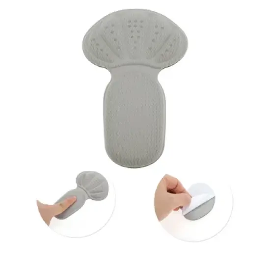 Unique Bargains Two-in-one Shoes Heel Pads One Size Gray 1 Pair image {2}