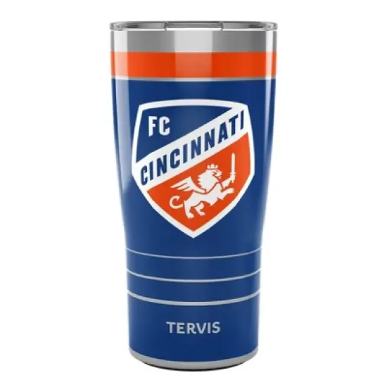 MLS FC Cincinnati 20oz MVP Stripe Stainless Steel Tumbler image {3}