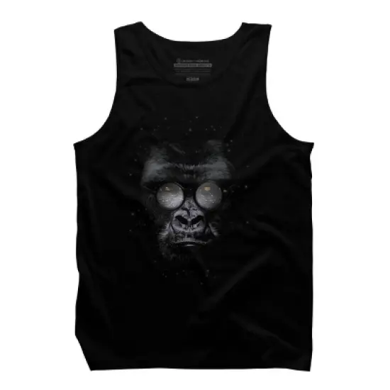 Men's Design By Humans Nerd Gorillaz By ikaruz Tank Top image {6}