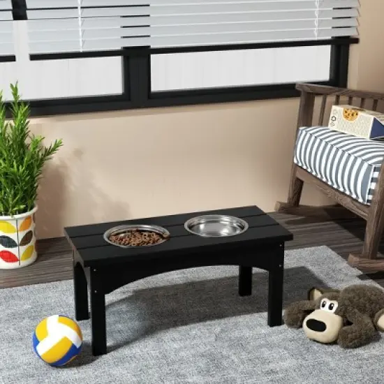 WestinTrends Elevated Pet Feeder for Cats and Dogs Puppy, Removable stainless steel eating Bowl, All Weather Resistant image {1}