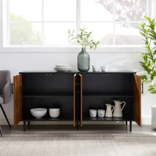 Angelo Modern Bookmatch 4 Door Sideboard - Saracina Home image {2}