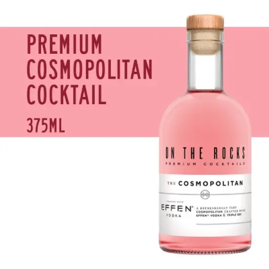 On The Rocks OTR The Cosmopolitan Vodka Cocktail - 375ml Bottle image {2}