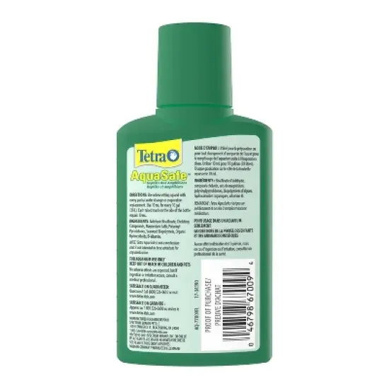Tetra Fauna AquaSafe for Reptiles and Amphibians Aqua-Terrarium Water Conditioners - 100ml image {1}
