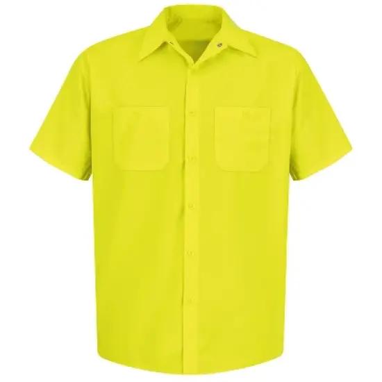 Red Kap&reg; Short Sleeve Enhanced Visibility Work Shirt image {1}