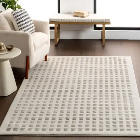 Nuloom Daleyza Checkered Pet Friendly Textured Machine Washable Area Rug image {6}