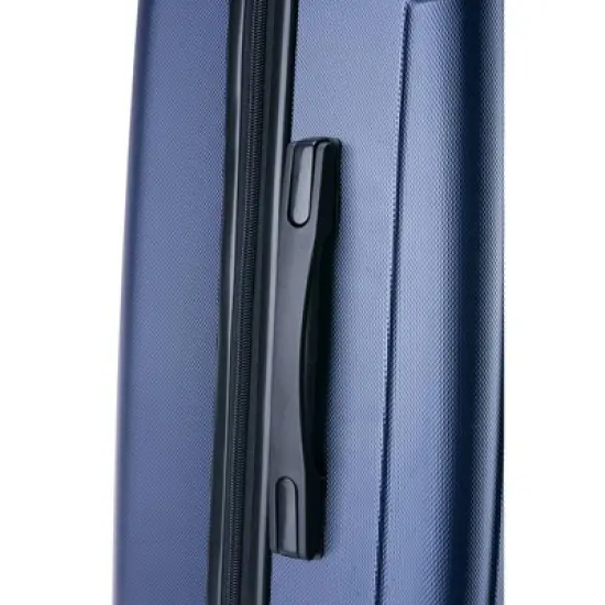 InUSA Pilot Lightweight Hardside Medium Checked Spinner Suitcase - Navy Blue image {6}