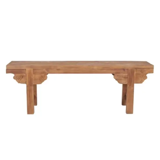 Ellen Mindi Wood Bench Brown - East at Main image {2}