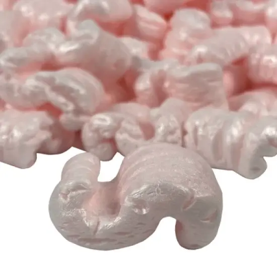 UOFFICE Anti-Static Packing Peanuts Pink 7 Cu. Ft. Industrial Shipping Void Fill image {2}