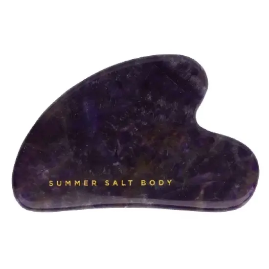 Summer Salt Body Gua Sha Stone - Face Sculpting Tool, Jaw Massager & Scraping Face Sculptor image {8}