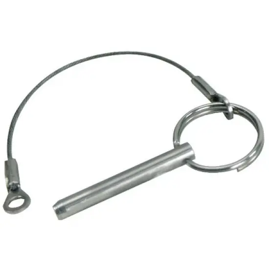 Whitecap Stainless Steel Quick Release Pin with Lanyard and Tab - Model S1019C. image {1}