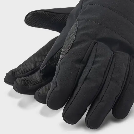 Men's Quilted Softshell Gloves - All in Motion&trade; Black image {1}